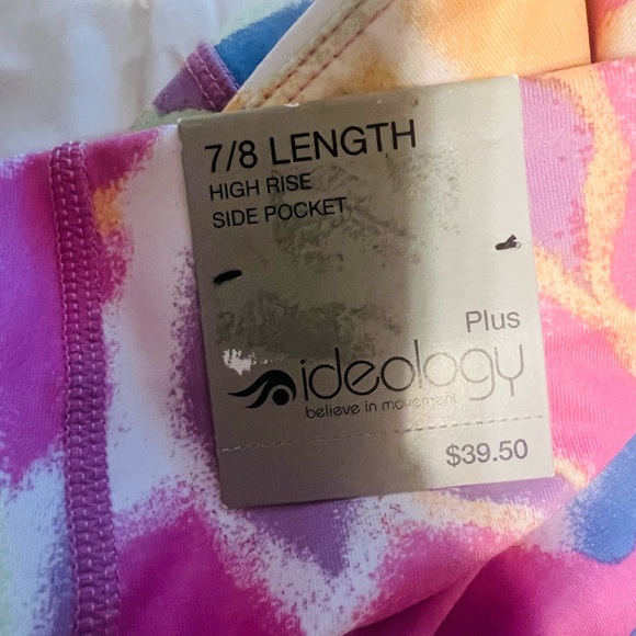 Id Ideology Women's Compression High-Waist Side-Pocket 7/8 Length Leggings 2X - Picture 6 of 6